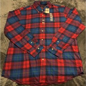 XL Polo Ralph Lauren Men Long Sleeve Sport Classic Fit PERFORMANCE Flannel
